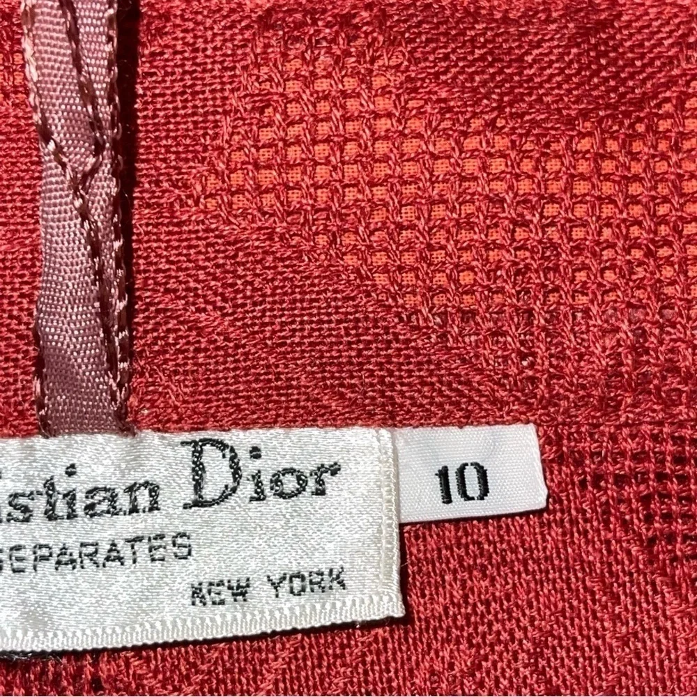 Christian Dior Vintage Woman Skirt and Jacket Set Size 10